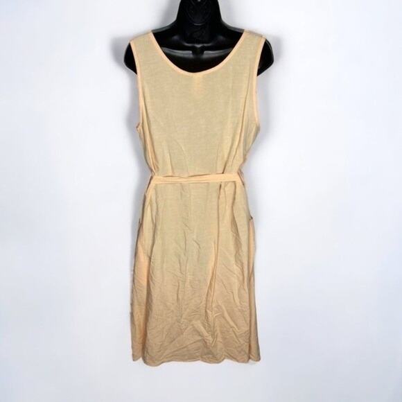 Eve Gravel PIVOINE DRESS Line blend belted sleeveless shirt button down like new - Picture 7 of 7
